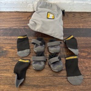 Ruffwear Dog Boots & Socks, Size XXXS Gray and Black